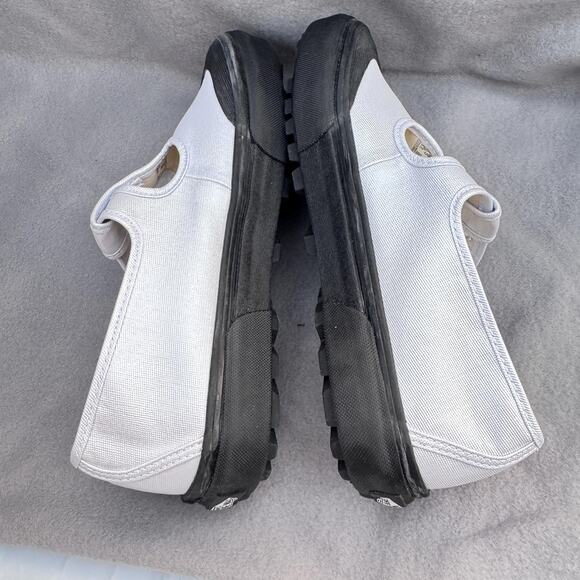 Vans Premium Style 93 Mary Jane White Pearlized Coated Canvas Sneakers Womens 8 - Picture 9 of 12